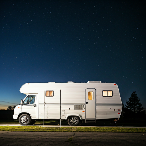RV under stars