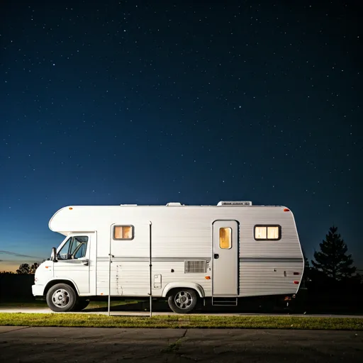 RV under stars