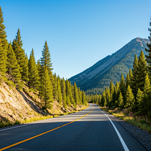 Scenic RV mountain road